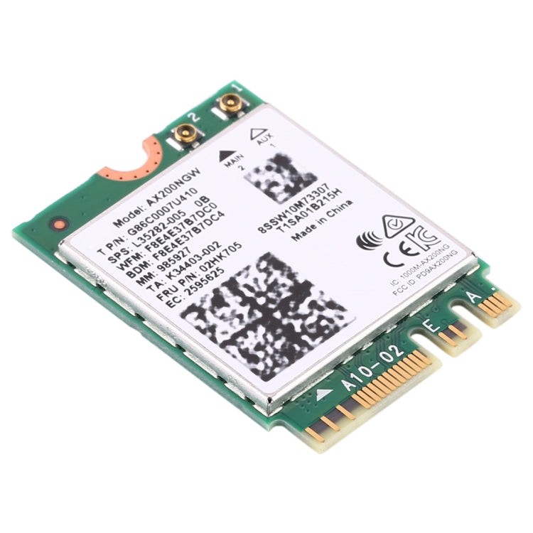 Dual Band AX200 2400Mbps Wireless AX200NGW NGFF M.2 Bluetooth 5.0 Wifi Network Card 2.4G/5G 802.11 ac/ax Dual Band AX200 2400Mbps Wireless AX200NGW NGFF M.2 Bluetooth 5.0 Wifi Network Card 2.4G/5G 802.11 ac/ax